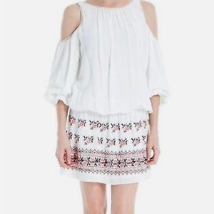 Sophie Max Dress Cold Shoulder White Size Medium